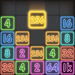 霓虹灯2048(Drop Number Neon)app免费下载